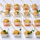 Чикенболл с абрикосовым соусом, Куриные шарики с грибной начинкой и соусом "Тар-тар"